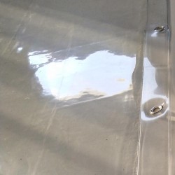 Bâche 50/100ème cristal transparente avec oeillets